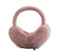 AKDJGFP Cache Oreille Femme Women Autumn Winter Earmuffs Women Men Ear Warmer Plush Solid Color Adjustable Foldable Ear Muffs Earflap Earmuffs Ear Cover(Pink)