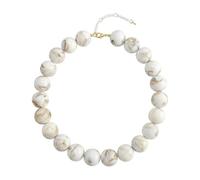 AKDJGFP Collier En Acrylique Collier De Perles Rondes Double Couleur
