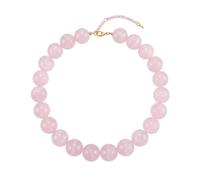 AKDJGFP Collier En Acrylique Collier De Perles Rondes Double Couleur