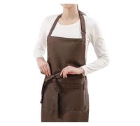 AKDJGFP Grembiule Tablier de serveur travail épais en coton avec boucle réglable et imperméable for café, restaurant occidental(Chocolate)