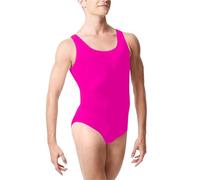 AKDJGFP Justaucorps Gymnastique Fille Collants sans manches grande taille for hommes, collants une pièce for le ventre, collants sans manches, collants de danse et de gymnastique(Rose Red,L)