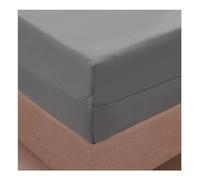 AKDJGFP Protege Matelas Housse de Matelas imperméable à 6 côtés avec Fermeture éclair for lit Double, Simple, Double, Queen et King Size(Gray,Queen 152X203X46cm)