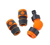AKDJGFP Raccord Tuyau Raccord Rapide for Tuyau 1/2" 3/4" r 180°, coude Rotatif à dégagement Rapide, raccord for Jardin, Agriculture, Serre, Irrigation, Lave-Auto(1I2 Pipe)