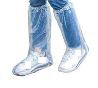 AKDJGFP Surchaussures Impermeables Couvre-chaussures imperméables et jetables for hommes, en plastique épais, résistant à l'usure, isolant(Transparent,1 pair)