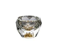 AKDJGFP Verre 50ml Diamond Cutting Liquor Glasses For Black Tea Double Bottom Glass Sake Soju Brandy Tea Cup(Color 01)