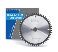 AKE Lame de scie circulaire HW - Diamètre : 160 x 2,2 x 20 mm - Z52 - Denture trapézoïdale et plate (FT) positive.