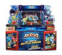 AKEDO - Battle Arena, jouet scène de bataille avec différents modes de jeu et sons de lutte, comprend 2 poupées de guerrier exclusives pour jouer, 5 ans Famosa (AKE02000) Multicolore Taille Unique