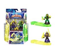 Akedo- Légendes Powerstorm Coffret Duel 2 Figurines Miniatures de Combattants et 2 manettes de Combat Prêt À l'attaque Split Strike, 15172, Multicolore