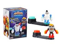 Akedo Légendes Powerstorm Coffret Duel Contenant 2 Figurines de Guerriers géants Volcrag vs Shatterclaw avec Armure Coup Double et 2 manettes avec Bouton, Simple, 15164, Multicolore, Petit