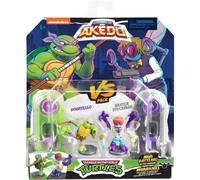 Moose Toys Coffret de figurines Donatello vs Baxter Stockman – Akedo – Tortues Ninja Multicolore