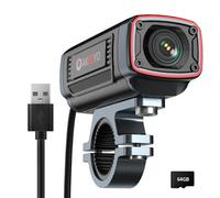 AKEEYO-710S 4K 60fps Caméra pour Moto/Vélo, Grand Angle 142°, IP67, 5MP, Enregistrement en Boucle et d'urgence, Surveillance du Stationnement, Sports de Plein Air, Rechargeable, Carte 64GB Incluse