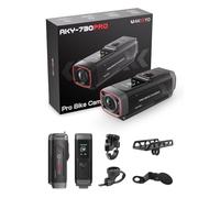 AKEEYO AKY-730Pro Caméra de Bord 4K pour Moto/Vélo,Caméra D'action 60FPS avec Stabilisation EIS,Ecran Tactile 1,14",GPS Intégré, Etanchéité IP66, Jusqu'à 6 Heures D'autonomie,Moniteur de Stationnement