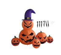 akemaio Combinaison gonflable de 5,9 m, éclairage de sécurité effrayante contre la pluie pour décoration de fête en plein air, avec chapeau, convient pour les jardins, les cours, etc