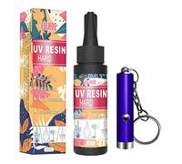 Akemaio Kit de résine UV transparente - Colle dure durcissante aux ultraviolets - Colle pour moule en résine, pour bricolage, bijoux, artisanat, décoration