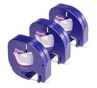 Aken 12267 Compatible avec Dymo Letratag Ruban Transparent Compatible avec Dymo Letratag LT-100H XR LT-100T LT-110T Étiqueteuse, Clear Plastic Ruban 12mm x 4m