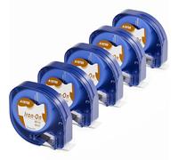 Aken Iron On Ruban Textible Compatible avec Dymo Letratag Ruban12mm x 2m