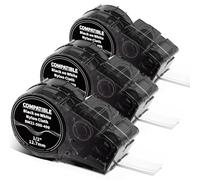 Aken Lot de 3 Rubans d'étiquettes compatibles avec M21-500-499, étiquettes adhésives permanentes en Tissu de Nylon, compatibles avec BMP21PLUS, Largeur 12,7 mm x Longueur 4,88 m