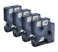 Aken Ruban Compatible avec Dymo Rhino 18444 12 mm x 5,5 m