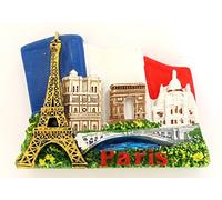 AKER Magnet Aimant de frigo Cuisine Souvenir de France Paris Cadeaux Monuments 7 x 6 cm MG48