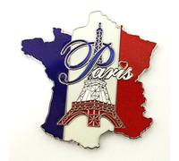 AKER Magnet Aimant frigo Cuisine Souvenir France Paris métal Cadeaux G176 4,5x4,5cm
