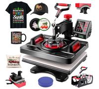 AKEYDIY Machine de presse à chaleur 5 en 1 améliorée - Machine de transfert de chaleur par sublimation - 30,5 x 38,1 cm - Machine de sublimation numérique pour t-shirt, casquette, tasse, assiette