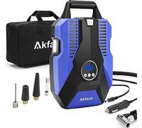 Akface Gonfleur Pneu, Pompe Voiture 12V 150PSI, Portatif de Gonflage apide à Faible Bruit 35L/Min Pour Pneus de Voiture, Vélos et Autres Gonfleur Electrique Voiture