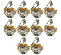 Akfldms 10PCS Prise Jack Mono 1/4" 6.35mm pour Guitare Électrique et Basse - Pièce de Remplacement