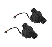 Akfldms 2 Pièce Capteur de DéBit D'Eau DN25 DC3.5-24V 1 Pouce 2-100L / Min Hall DéBitmètre Pompe à Chaleur Pompe à Eau Chauffe-Eau Compteur Interrupteur Compteur
