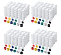 Akfldms 200 Bandes Vides Bandes de Peinture Pots de Tasse Clair Contenants de Peinture Mini Pot 3Ml / 0,1 Oz