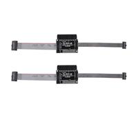 Akfldms 2X Carte Adaptateur pour Convertisseur D'Interface JTAG 20P 2,54 mm vers 10P 2,0 mm 1,27 mm SWD J6PC