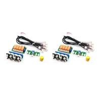 Akfldms 2X Commutation de SéLecteur de Signal D'EntréE Audio à 4 Voies de Relais Carte de SéLection D'EntréE Audio de Commutation Rotative