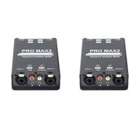 Akfldms 2X Isolateur Audio 2 Voies Éliminateur de Bruit de Courant Audio XLR 6.5 Isolator Mixer Diffusion en Direct