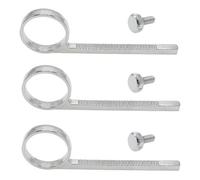 Akfldms 3 Pièces D'Anneau de Doigt en Cuivre Argenté pour Trompette avec 3 Vis, Anneau de Tirage de Soupape