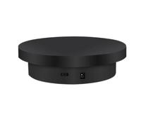 Akfldms 360 ° Rotation de Plate-Forme Électrique Rotation de Photographie USB Photographie Plaques Pivotantes de Plateau Tournant pour Le Support D'Affichage Vidéo Noir