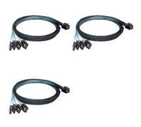 Akfldms 3X Câble Interne Mini SAS vers, SFF-8643 vers Rupture Compatible avec Le Disque Dur du Contrôleur (3,3 Pi)