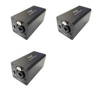 Akfldms 3X Réduction du Bruit de L'Isolateur Audio, Élimine Le Bruit Actuel, Boîtier de Mise à la Terre DI, Isolateur Audio de Mixage XLR 6,5, MAI-130 Mono