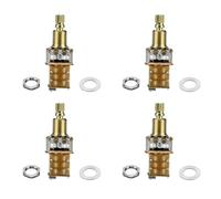 Akfldms 4 Pièces Potentiomètre Push/Push pour Guitare à Arbre Court Potentiomètre Push Push pour Guitare Électrique Pot A500K pour Pièces de Guitare Basse