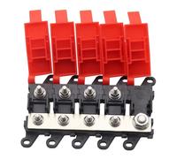 Akfldms 4 Voies Bloc de Distribution 200A Type de Fusible à Boulon pour Alimentation de Voiture, Camion, Camping-Car, Marine, SUV BDFS Porte-Fusible MIDI