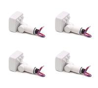 Akfldms 4X 220V Mini Capteur Infrarouge Du Corps Humain Capteur de Corps Infrarouge Interrupteur LED Lumière D'Inondation PIR Capteur de Mouvement Réglable Blanc