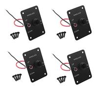 Akfldms 4X Plaque en Aluminium D'Interrupteur À Bascule pour Bateau Treuil D'Ancre À Interrupteur À Bascule Haut/Bas Treuil D'Ancre À Commutateur À Bascule À 2 Lumières LED
