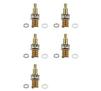 Akfldms 5 Pièces Potentiomètre Push/Push pour Guitare à Arbre Court Potentiomètre Push Push pour Guitare Électrique Pot A500K pour Pièces de Guitare Basse