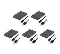 Akfldms 5X Boîtier de Disque Dur Mobile USB 3.1 2.5 Pouces Boîtier de Disque Dur SSD Support de Disque Dur 15Mm pour Ordinateur Portable