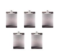 Akfldms 5X Dossier de Fichier Presse-Papiers en Métal A4 en Acier Inoxydable Clip Conseil Organisateur Reliure Conseil Menu Attelle pour Bureau école Enseigner