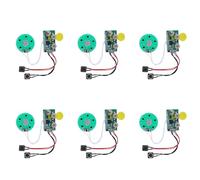 Akfldms 6X Carte de Module Vocal DIY 4 Minutes D'Enregistrement, Lecture de Puce Sonore Vocale, Carte de Vœux pour Le Remplacement des Bagages de Vacances