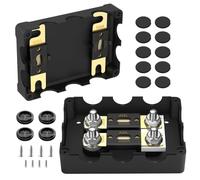 Akfldms Boîte de Barrette de Bus à Haute Intensité avec Support de Fusible Double Robuste, Comprenant 2 Fusibles ANL de 300 Amp, 400 Amp et 500 Amp, pour Marine, Automobile, Voiture, Camion, Bateau.