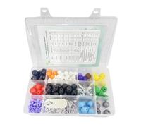 Akfldms Cadeaux pour les Étudiants et Enseignants D'Inorganique, Kit de Modèles Moléculaires (267 Pièces) - Kit de Science des Molécules de Chimie Organique