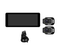 Akfldms Caméra de Voiture pour pour 2KIDS 6,86 Pouces Affichage IPS avec Double Caméra pour Siège de Voitures Écran Split Screen HD 720p
