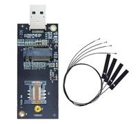 Akfldms Carte D'Adaptateur USB 3.0 avec NGFF Key-B vers USB, Module WWan, Emplacement pour Carte SIM, Antenne Prend en Charge Les Cartes Réseau 3G/4G 5G.