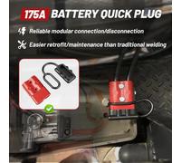 Akfldms Connecteur de Batterie Ignifuge 2PCS, Câble de Démarrage 2-4 AWG, Prise de Type, Kit de Connexion Électrique 50A.