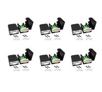 Akfldms Connecteur sans Soudure DB9 RS232 D-SUB SéRie vers Terminal de Port 9 Broches Adaptateur Mâle avec ÉTui (6 PièCes-Mâle + 6 PièCes-)